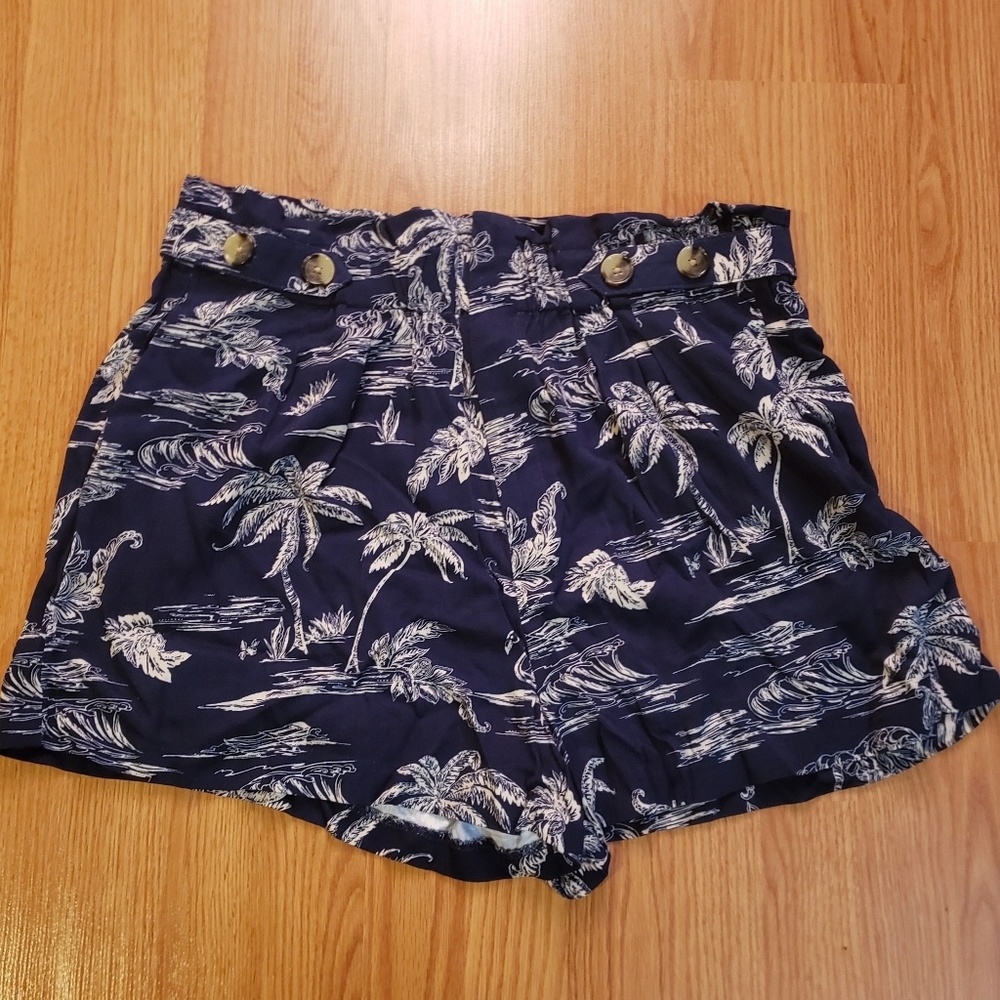 A.n.a high waist paperbag shorts.